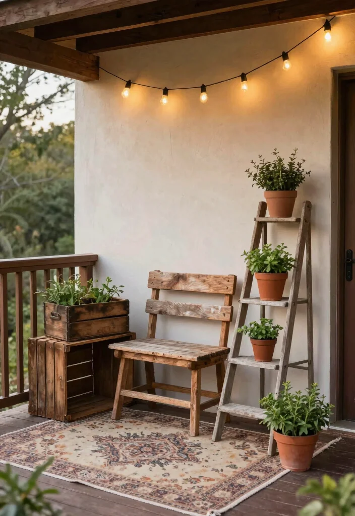 18 House Balcony Design Ideas That Elevate Your Exterior 27 18 House Balcony Design Ideas That Elevate Your Exterior - 7. Rustic Farmhouse Charm 1