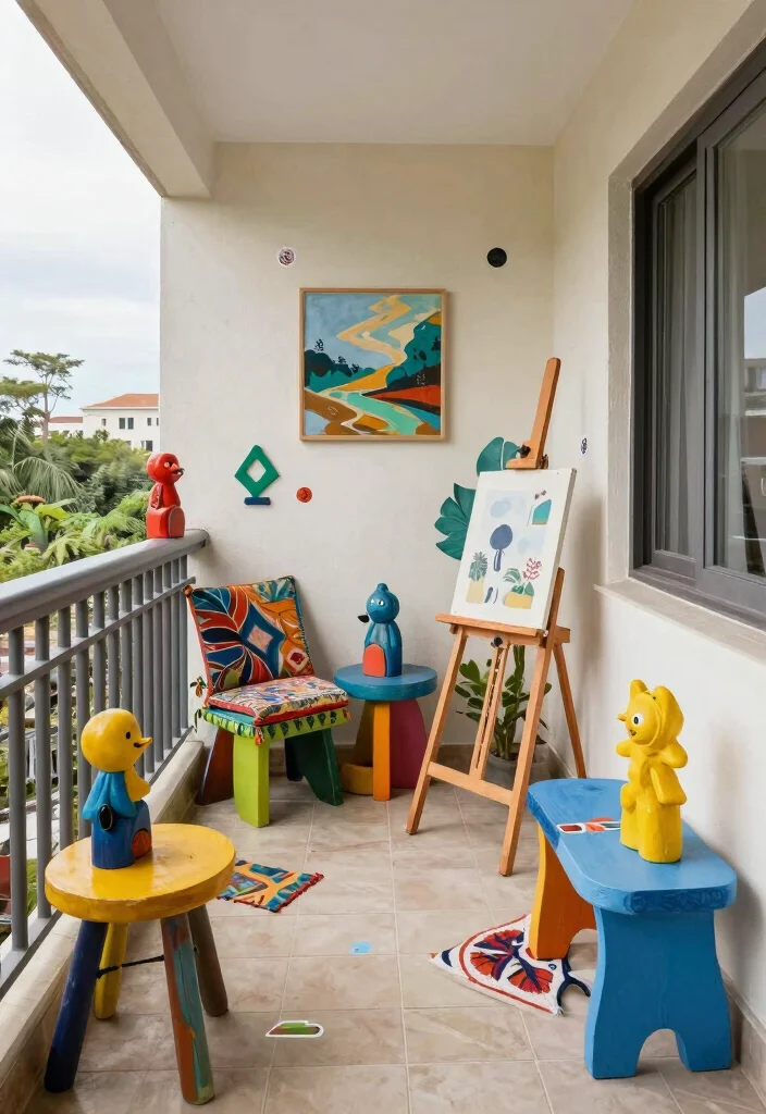 18 House Balcony Design Ideas That Elevate Your Exterior 38 18 House Balcony Design Ideas That Elevate Your Exterior - 8. Artistic Escape 1